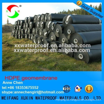 Hdpe geomembrane auf Deponie